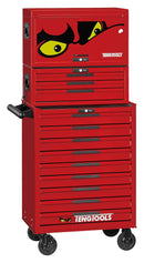 Teng Tools TSS26R16 26" PRO35™ stack tool storage 16 drawers red