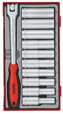 Teng Tools TT1211 Socket Set 1/2" Drive 11 Pieces TT Tray