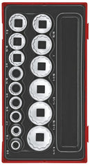Teng Tools TT1215AF Socket Set 1/2" Drive 15 Pieces AF TT Tray