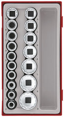 Teng Tools TT1217 Socket Set 1/2" Drive 12 Point 17 Pieces TT Tray