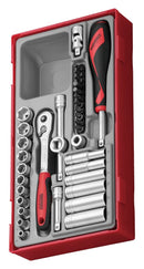 Teng Tools TT1435 1/4" Socket Set 6 pt TT1 35 Pieces