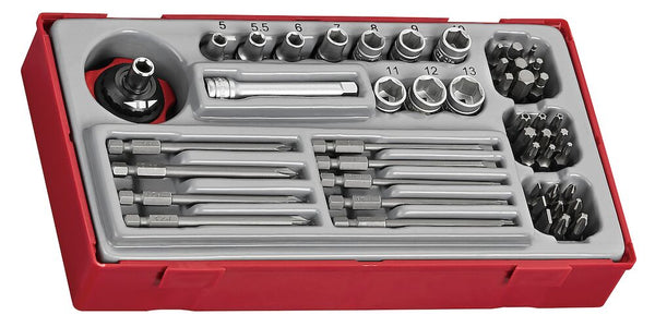 Teng Tools TT1448 1/4" Socket & Bits Set TT1 48 Pieces