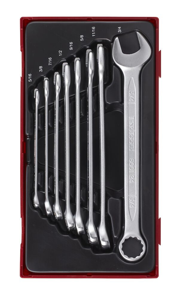 Teng Tools TT3592 Combination Spanner Set AF TT1 8 Pieces