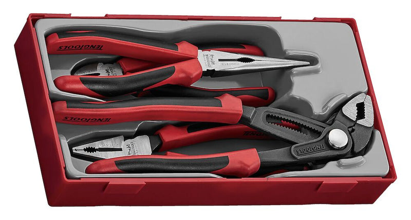Teng Tools TT440-TQ Plier Set TPR Grip Q TT1 4 Pieces