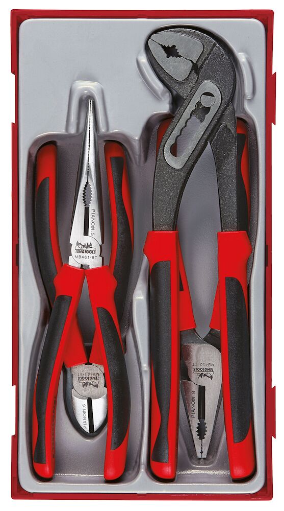 Teng Tools TT440-T Plier Set TPR Grip TT1 4 Pieces
