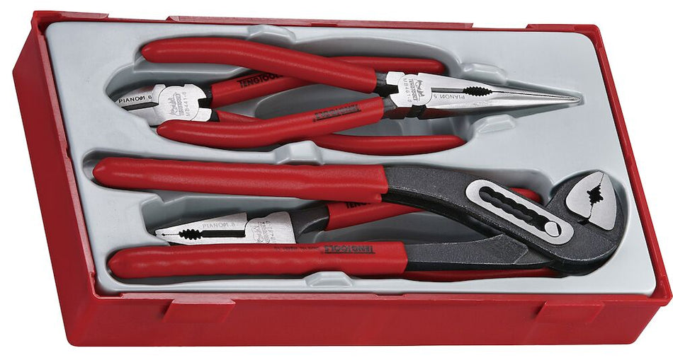 Teng Tools TT440 Plier Set Vinyl Grip TT1 4 Pieces