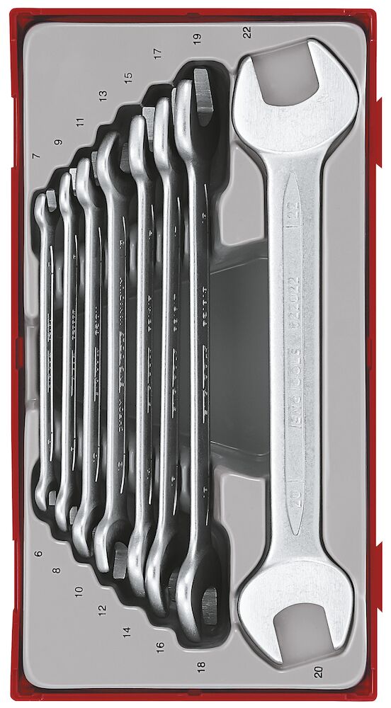 Teng Tools TT6208 Double Open Ended Spanner Set TT1 8 Pieces