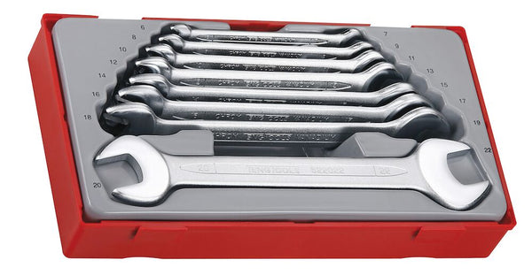Teng Tools TT6208 Double Open Ended Spanner Set TT1 8 Pieces