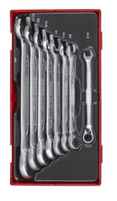 Teng Tools TT6508RAF Ratcheting Combination Spanner Set R AF TT1 8 Pieces