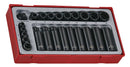 Teng Tools TT9024 1/4" & 3/8" Impact Socket Set ANSI TT1 24 Pieces