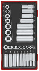 Teng Tools TTAF32 1/4" & 3/8" Socket Set AF 6 pt TT1 32 Pieces