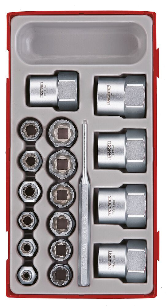Teng Tools TTBE18 Stud Extractor Set TT1 18 Pieces