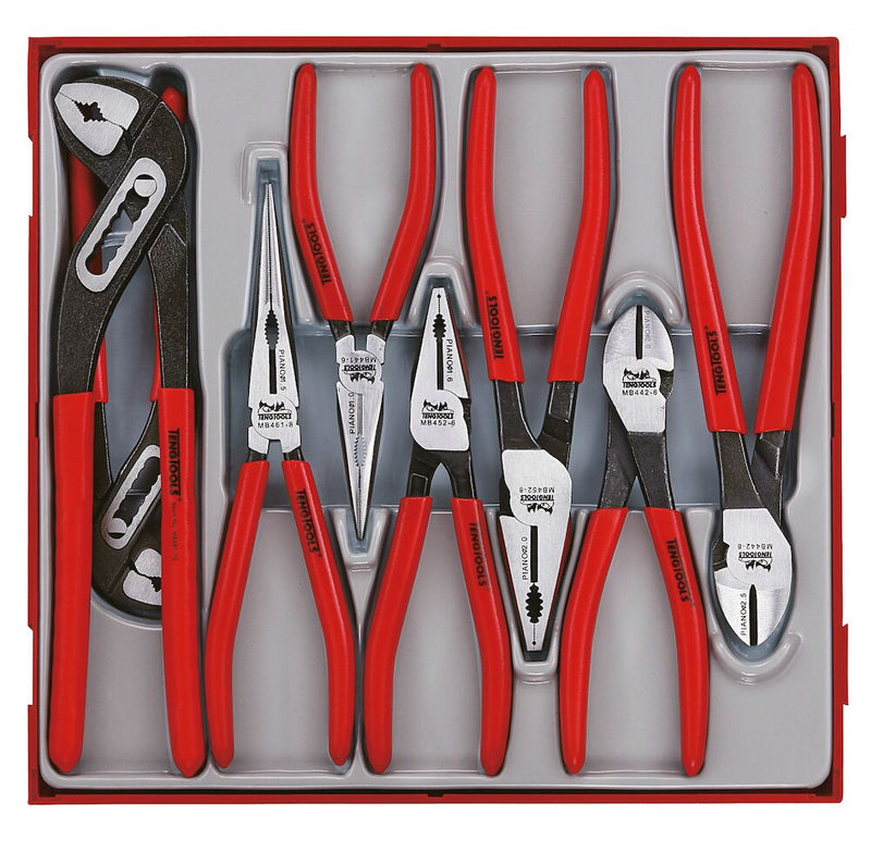 Teng Tools TTD441 Plier Set Vinyl Grip TT2 8 Pieces