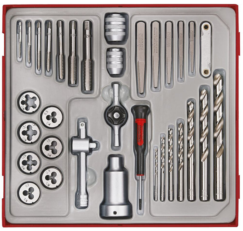 Teng Tools TTDTD34 Tap and Die Set TT2 34 Pieces