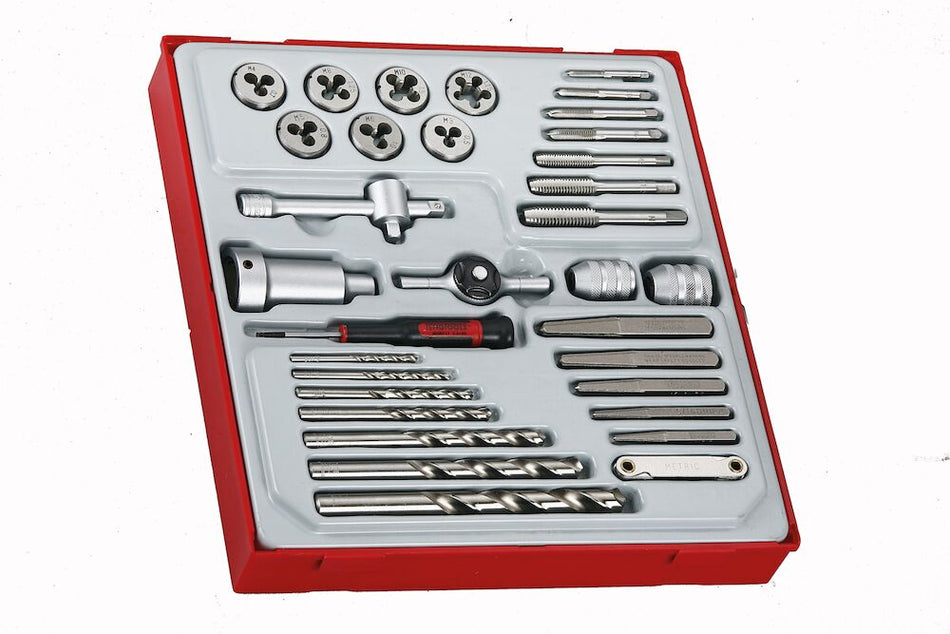 Teng Tools TTDTD34 Tap and Die Set TT2 34 Pieces
