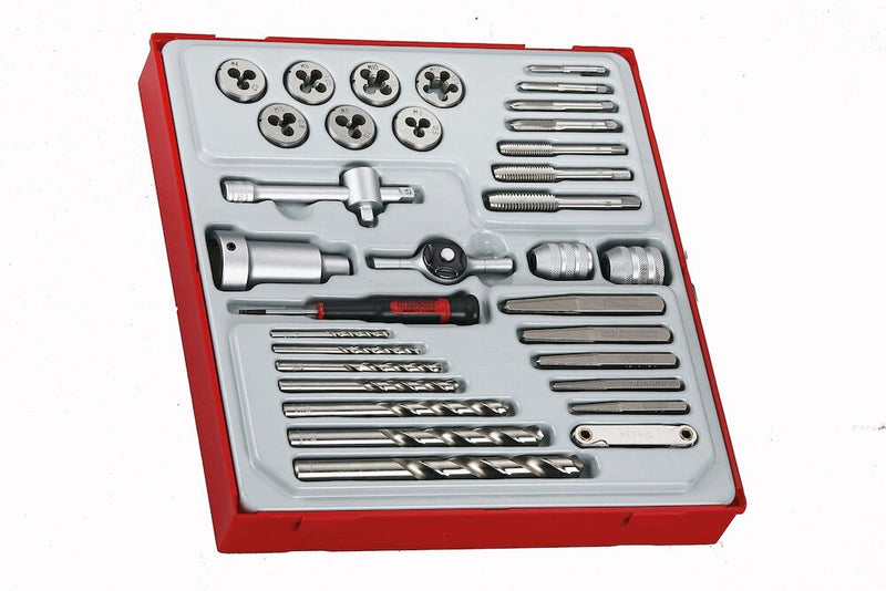 Teng Tools TTDTD34 Tap and Die Set TT2 34 Pieces