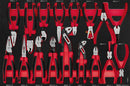 Teng Tools TTEMB17 Plier Set Power Grip 17 Pieces EVA Tray