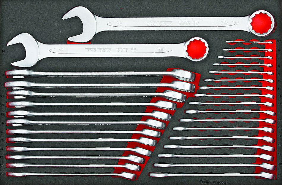 Teng Tools TTESP31 Metric Combination 31 Piece Spanner Set EVA Tray