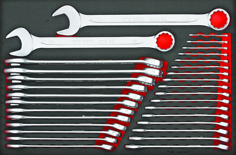 Teng Tools TTESP31 Metric Combination 31 Piece Spanner Set EVA Tray