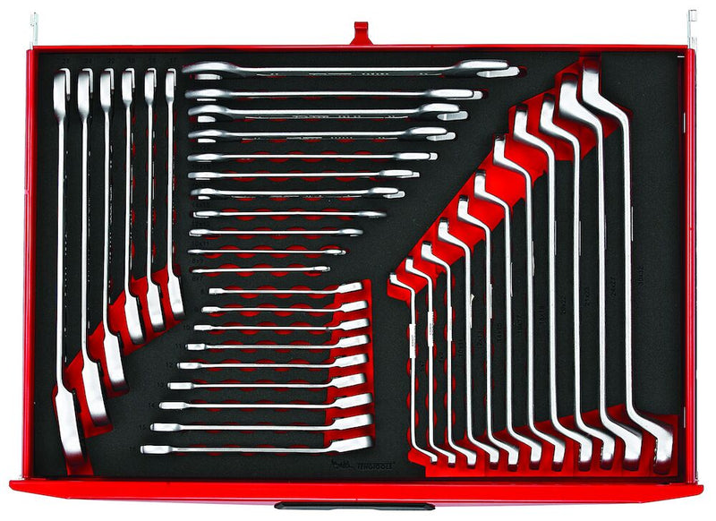 Teng Tools TTESP37 Metric Combination 37 Piece Spanner Set EVA Tray