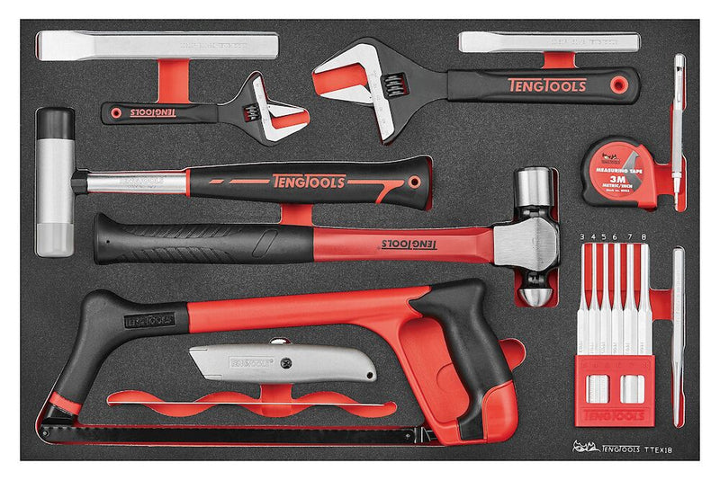 Teng Tools TTEX18 General tool set 18 pieces