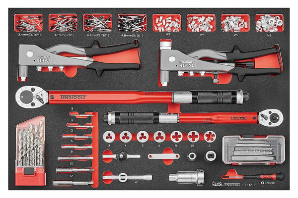 Teng Tools TTEX219 General service tool set 219 pieces