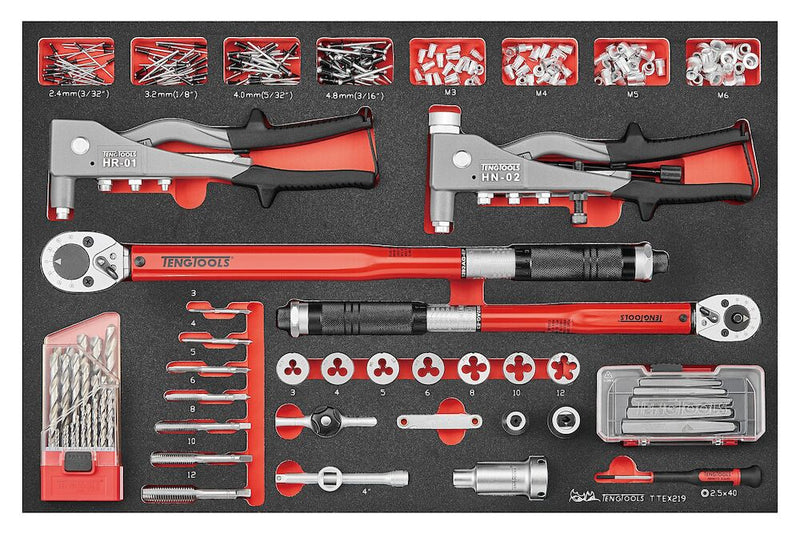 Teng Tools TTEX219 General service tool set 219 pieces