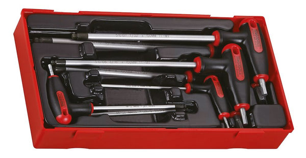 Teng Tools TTHEX7AF T-Handle Ball Point Hex Key Set AF TT1 7 Pieces