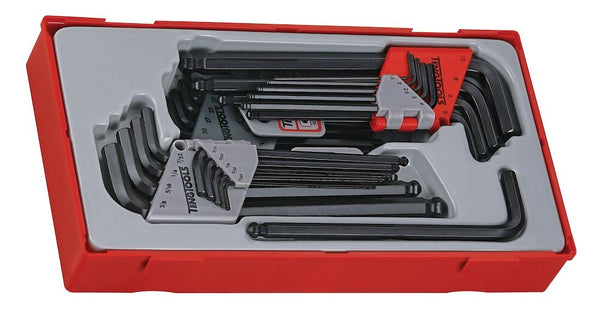 Teng Tools TTHT28 Ball Point Hex & TX Key Set TT1 28 Pieces