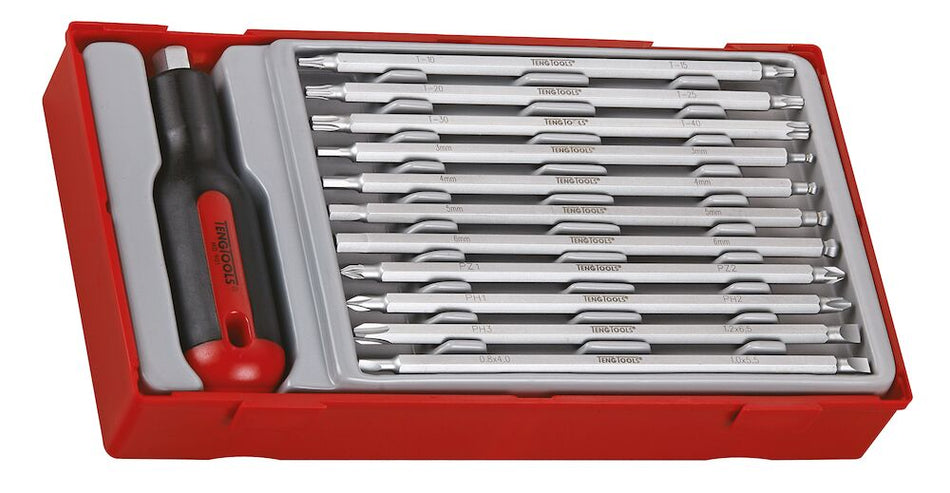 Teng Tools TTMD12D Screwdriver Blade Set Mixed TT1 12 Pieces