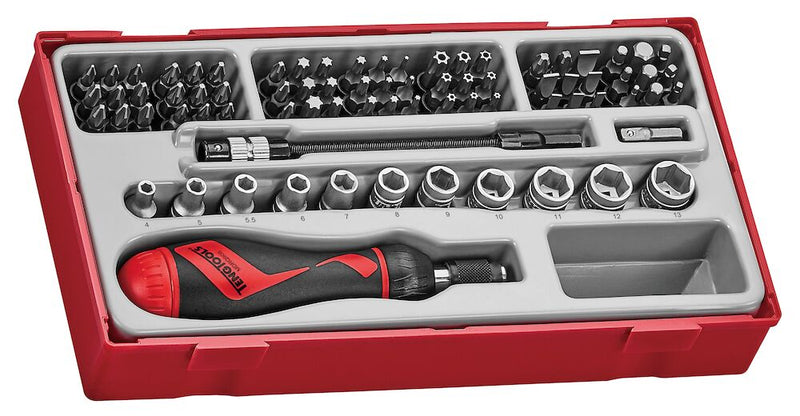 Teng Tools TTMDR84 Ratcheting Bits Driver Set TT1 84 Pieces