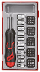 Teng Tools TTMDRT64 Angled Ratcheting Bits Driver Set TT1 64 Pieces