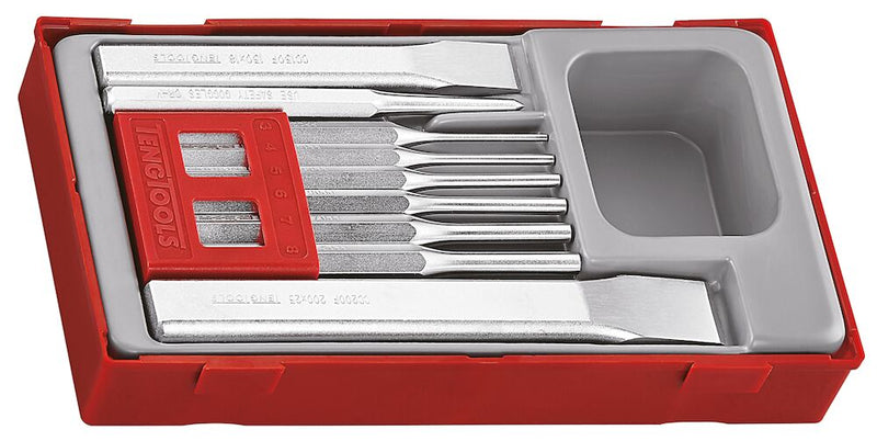 Teng Tools TTPC09 Punch & Chisel Set TT1 9 Pieces