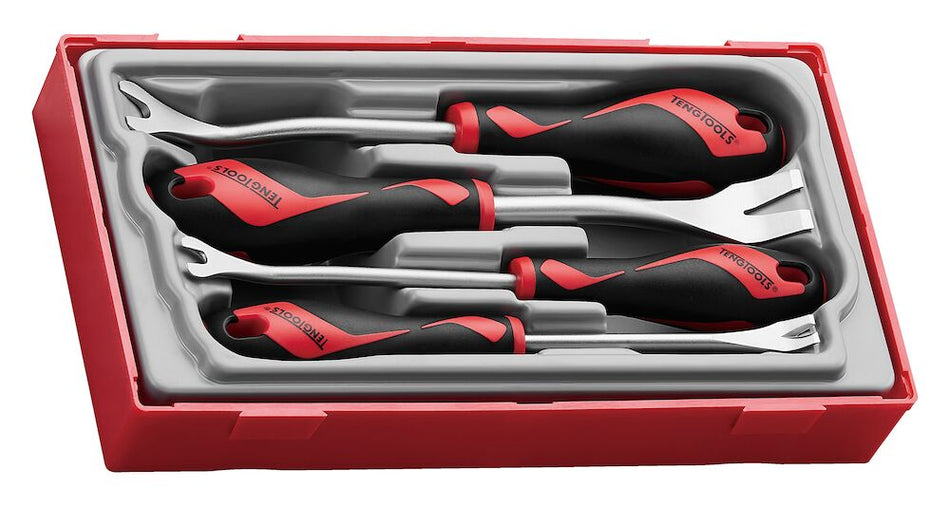 Teng Tools TTSR04A Trim & panel fastener clip removal set TT1 4 pcs