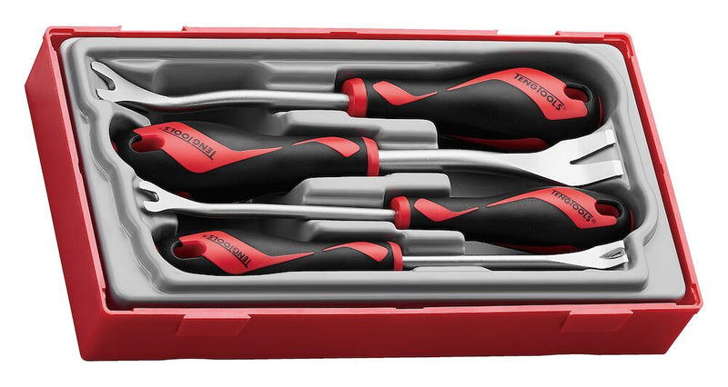 Teng Tools TTSR04A Trim & panel fastener clip removal set TT1 4 pcs