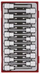 Teng Tools TTTXH15 Socket Set 1/2" Drive Hex/TX Bit 15 Pieces TT Tray