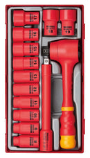Teng Tools TTV3814 3/8" Insulated Socket Set TT1 14 Pieces