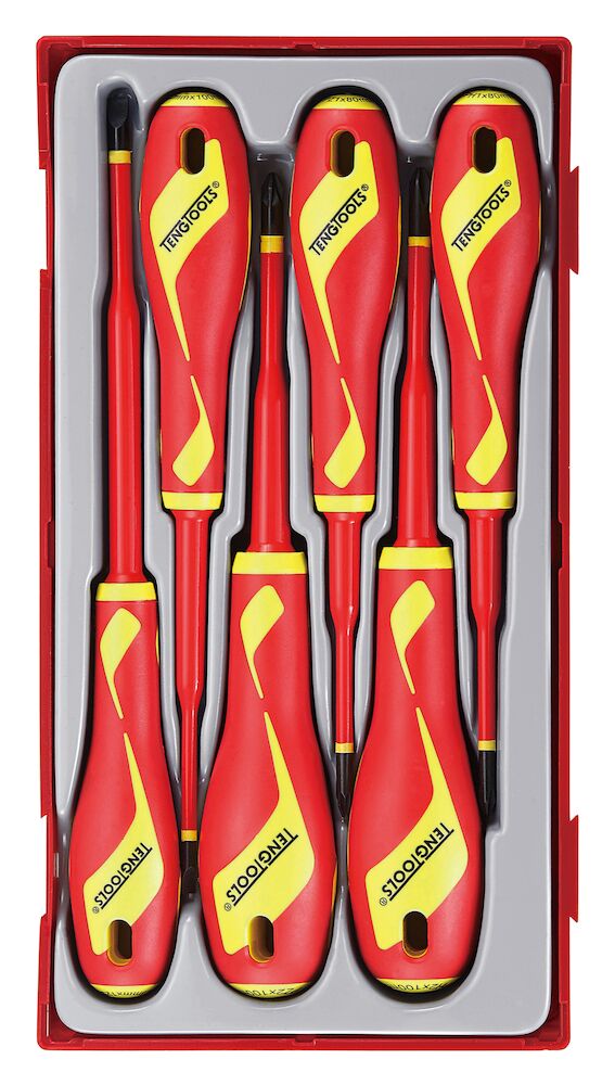 Teng Tools TTV706N Insulated Screwdriver Set Mixed TT1 6 Pieces