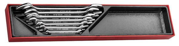 Teng Tools TTX6607 Double Open Ended Spanner Set AF TTX4 7 Pieces
