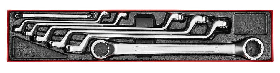 Teng Tools TTX6707 Double Ring Spanner Set AF TTX4 7 Pieces