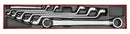 Teng Tools TTX6707 Double Ring Spanner Set AF TTX4 7 Pieces