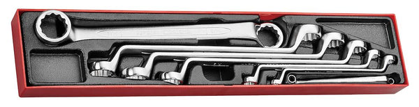 Teng Tools TTX6707 Double Ring Spanner Set AF TTX4 7 Pieces