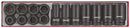 Teng Tools TTX9415 3/4" Impact Socket Set DIN TTX4 15 Pieces