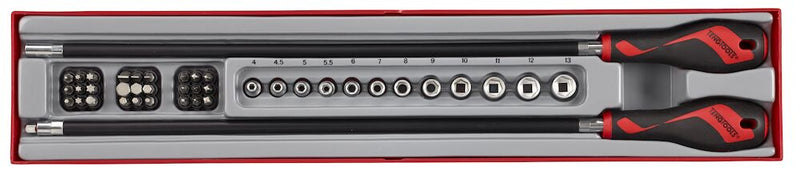 Teng Tools TTXMD41N Socket & Bit Set Flexible Handle TTX4 41 Pieces