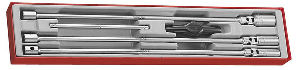Teng Tools TTXTB05 3/8" T Bar Spark Plug Socket Set TTX4 5 Pieces