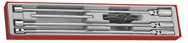 Teng Tools TTXTB05 3/8" T Bar Spark Plug Socket Set TTX4 5 Pieces