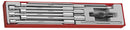Teng Tools TTXTB09 3/8" Long T Bar Socket Set TTX4 9 Pieces