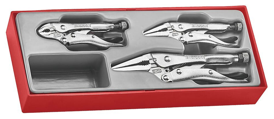 Teng Tools TTZVG03 Power Grip Plier Set TTX2 3 Pieces