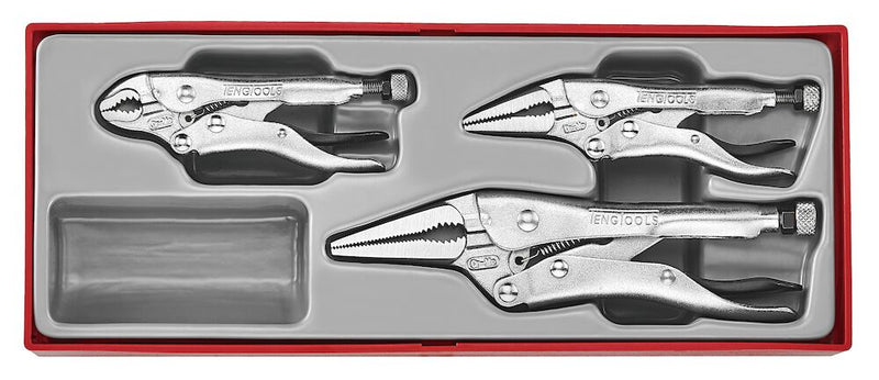 Teng Tools TTZVG03 Power Grip Plier Set TTX2 3 Pieces