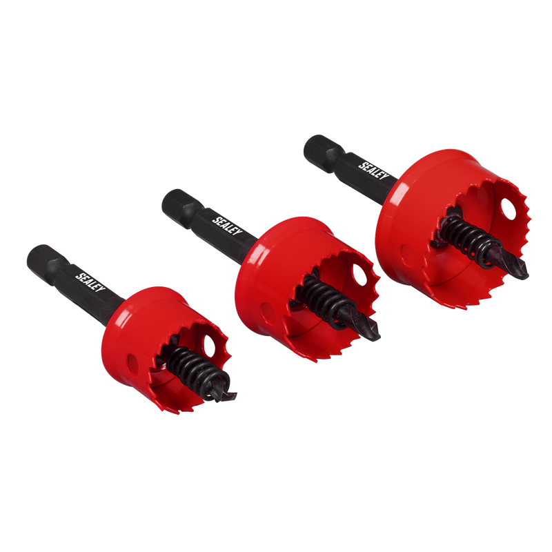 Sealey TWHS3 Thin Wall Hole Saw Set 3pc